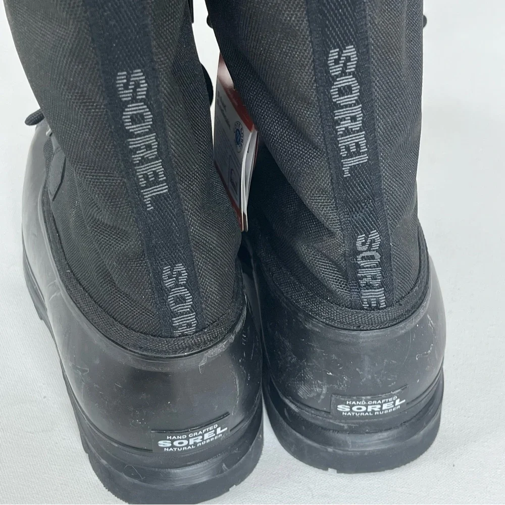 SOREL Men's Black Glacier Insulated Waterproof Boot - Size 8
